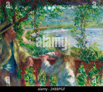 Près du lac. Pierre-Auguste Renoir. 1879/80. Banque D'Images