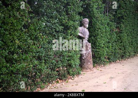 Statue dans les jardins de Boboli Florence Italie Banque D'Images