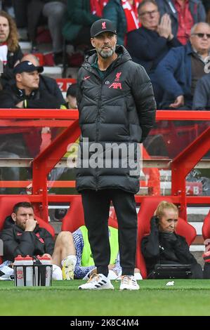 Nottingham, Royaume-Uni. 22nd octobre 2022. JŸrgen Klopp Manager de Liverpool pendant le match de Premier League Nottingham Forest vs Liverpool à City Ground, Nottingham, Royaume-Uni, 22nd octobre 2022 (photo de Mike Jones/News Images) Credit: News Images LTD/Alay Live News Banque D'Images