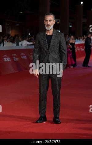 Rome, Italie, 22 octobre 2022 - raz Degan assiste au tapis rouge du film 'Era ora' au 17° Festival du film de Rome. Crédits: Luigi de Pompeis/Alamy Live News Banque D'Images