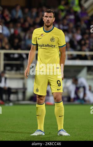 Florence, Italie. 22nd octobre 2022. Edin Dzeko du FC Internazionale pendant la série Un match de football entre l'ACF Fiorentina et le FC Internazionale au stade Artemio Franchi à Florence (Italie), 22 octobre 2022. Photo Andrea Staccioli/Insidefoto crédit: Insidefoto di andrea staccioli/Alamy Live News Banque D'Images