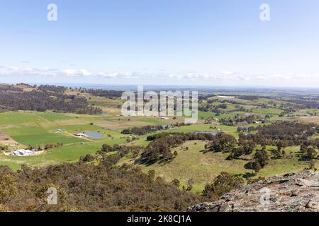 Orange NSW paysage et campagne de la région centrale de tablelands de Nouvelle-Galles du Sud, Australie Banque D'Images