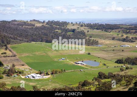 Orange NSW paysage et campagne de la région centrale de tablelands de Nouvelle-Galles du Sud, Australie Banque D'Images