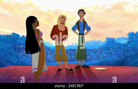CHEL, Miguel & Tulio film: The Road to El Dorado (2000) personnages: CHEL, Miguel & Tulio Directeur: Bibo Bergeron & Wwill Finn 31 mars 2000 **AVERTISSEMENT** cette photographie est destinée à un usage éditorial exclusif et est protégée par les droits d'auteur de DREAMWORKS et/ou du photographe attribué par la Société de film ou de production et ne peut être reproduite que par des publications dans le cadre de la promotion du film ci-dessus. Un crédit obligatoire pour DREAMWORKS est requis. Le photographe doit également être crédité lorsqu'il est connu. Aucune utilisation commerciale ne peut être accordée sans l'autorisation écrite de la Société du film. Banque D'Images