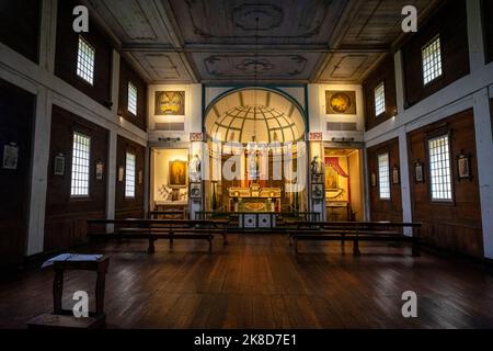 La mission de Cataldo, une ancienne église de mission jésuite dans le Panhandle de l'Idaho, le plus ancien bâtiment de l'Idaho Banque D'Images