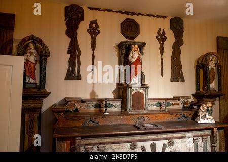 La mission de Cataldo, une ancienne église de mission jésuite dans le Panhandle de l'Idaho, le plus ancien bâtiment de l'Idaho Banque D'Images