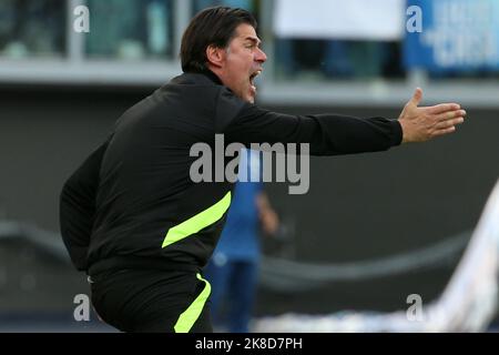 Rome, Italie. 16th octobre 2022. Andrea Sottil (Udinese) réagit pendant la série Un match entre SS Lazio contre Udinese Calcio au Stadio Olimpico sur 16 octobre 2022 à Rome, Italie. (Photo de Giuseppe Fama/Pacific Press/Sipa USA) crédit: SIPA USA/Alay Live News Banque D'Images