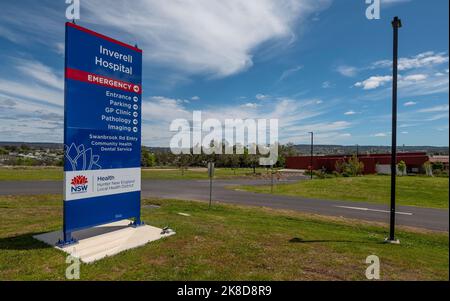 Inverell District Hospital est un établissement de 52 lits qui fournit des services aux communautés du Nord-Ouest et de la Nouvelle-Angleterre de Nouvelle-Galles du Sud Banque D'Images