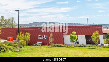 Inverell District Hospital est un établissement de 52 lits qui fournit des services aux communautés du Nord-Ouest et de la Nouvelle-Angleterre de Nouvelle-Galles du Sud Banque D'Images