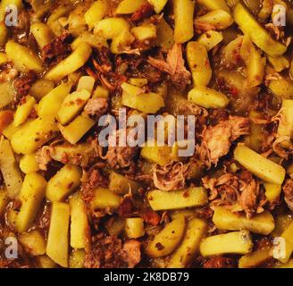 ragoût rôti classique, frites de viande et de pomme de terre Banque D'Images