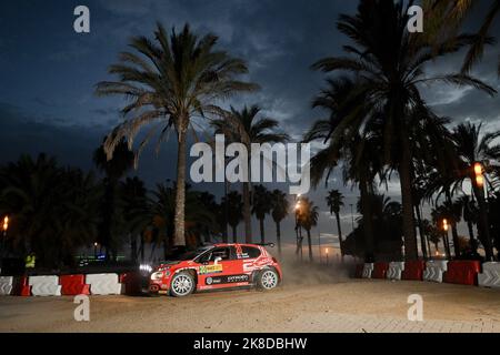 Catalogne, Espagne. 22nd octobre 2022. Yohan ROSSEL, Arnaud DUNAND, CITROEN C3 crédit: Independent photo Agency/Alamy Live News Banque D'Images