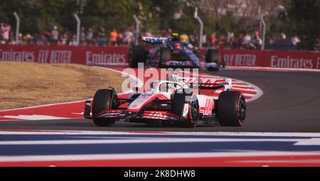 Austin, Texas, États-Unis. 22nd octobre 2022. 22 octobre 2022 : Kevin Magnussen (20) pendant le Grand Prix des États-Unis de Formule 1 d'Aramco à Austin, au Texas. Jason Pohuski/BMR (image de crédit : © Jason Pohuski/BMR via ZUMA Press Wire) Banque D'Images