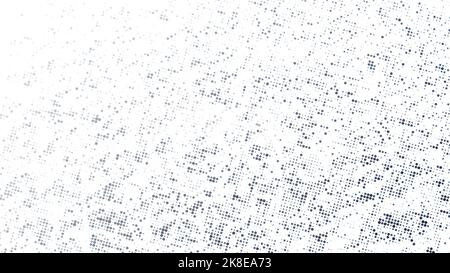 Arrière-plan abstrait en demi-ton gris en pointillés avec espace de copie. Motif demi-ton, modèle de conception et illustration en blanc. résolution de 4k. Banque D'Images