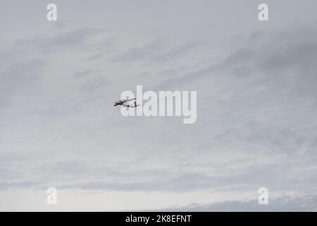 2022-10-23 12:56:13 TERSCHELLING - avion Coastguard survole la mer du Nord le deuxième jour après l'accident de bateau sur Terschelling dans lequel un homme de 46 ans de Sexbierum et un homme de 57 ans de Leeuwarden ont été tués. ANP JILMER POSTMA pays-bas sortie - belgique sortie Banque D'Images