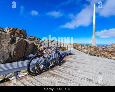 Mt Wellington Bike Network à Hobart Tasmanie Australie Banque D'Images