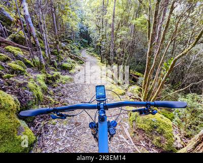 Mt Wellington Bike Network à Hobart Tasmanie Australie Banque D'Images