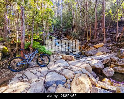 Mt Wellington Bike Network à Hobart Tasmanie Australie Banque D'Images