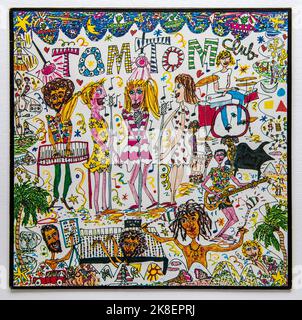 LP couverture de l'album studio de Tom Tom Club, intitulé de manière anonyme, qui a été sorti en 1981 Banque D'Images