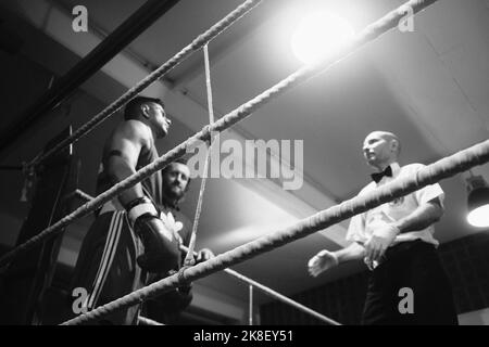 Munich, Allemagne. 22nd octobre 2022. Munich, Allemagne, octobre 22th 2022 : finale des Championnats bavarois de boxe amateur à Boxwerk Munich, Allemagne. (Sven Beyrich/SPP) crédit: SPP Sport Press photo. /Alamy Live News Banque D'Images