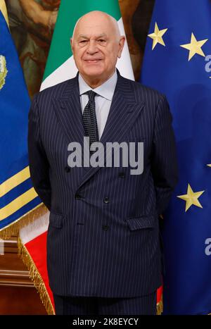 Rome, Italie. 23rd octobre 2022. Rome, la cérémonie de Campanella et le premier Conseil des ministres du nouveau gouvernement de Giorgia Meloni au Palazzo Chigi photo: Carlo Nordio Ministre de la Justice crédit: Agence de photo indépendante/Alamy Live News Banque D'Images