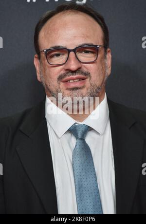Cologne, Allemagne. 22nd octobre 2022. L'acteur Danilo Chammas arrive pour la projection du film "l'illusion de l'abondance" au 32nd Festival du film de Cologne (ex: Conférence de Cologne) 2022, un festival international du film. Credit: Horst Galuschka/dpa/Horst Galuschka dpa/Alay Live News Banque D'Images