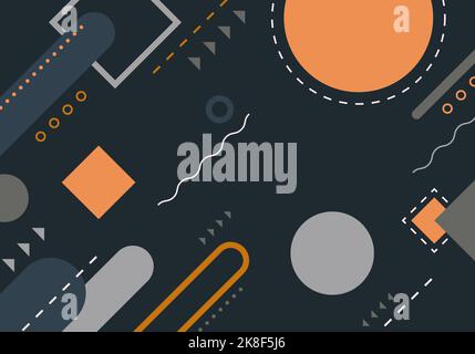 Modèle de motif géométrique abstrait art décoratif de style de couleur moderne. Fond de conception de modèle se chevauchant. Vecteur Illustration de Vecteur