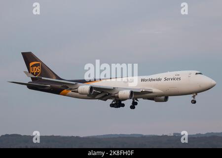 N574UP Boeing 747 UPS United Parcel Service Cologne Bonn Airport 12/10/2022 EDSK CGN Banque D'Images