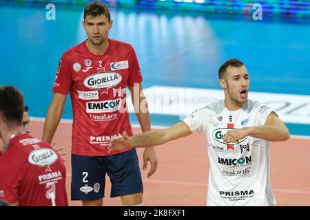 Vérone, Italie. 22nd octobre 2022. Galerie du match entre WithU Verona et Gioiella Prisma Taranto valable pour une quatrième journée du championnat italien de volley Superlega sur 22 octobre 2022 à Pala AGSM-AIM à Vérone, Italie crédit: Roberto Tommasini/Alay Live News Banque D'Images