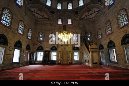 Situé à Amasya, Turquie, la mosquée et le complexe Sultan 2.Beyazit a été construit en 1486. Banque D'Images