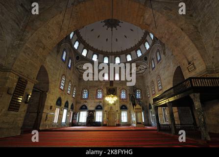 Situé à Amasya, Turquie, la mosquée et le complexe Sultan 2.Beyazit a été construit en 1486. Banque D'Images