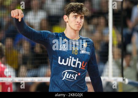 Vérone, Italie. 22nd octobre 2022. Galerie du match entre WithU Verona et Gioiella Prisma Taranto valable pour une quatrième journée du championnat italien de volley Superlega sur 22 octobre 2022 à Pala AGSM-AIM à Vérone, Italie crédit: Roberto Tommasini/Alay Live News Banque D'Images