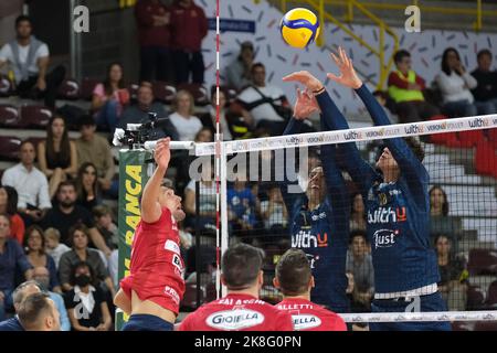 Vérone, Italie. 22nd octobre 2022. Galerie du match entre WithU Verona et Gioiella Prisma Taranto valable pour une quatrième journée du championnat italien de volley Superlega sur 22 octobre 2022 à Pala AGSM-AIM à Vérone, Italie crédit: Roberto Tommasini/Alay Live News Banque D'Images