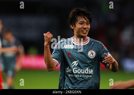UTRECHT, PAYS-BAS - OCTOBRE 23 : Koki Saito de Sparta Rotterdam lors du match hollandais entre le FC Utrecht et Sparta Rotterdam au Stadion Galgenwaard sur 23 octobre 2022 à Utrecht, pays-Bas (photo de Ben gal/Orange Pictures) Banque D'Images