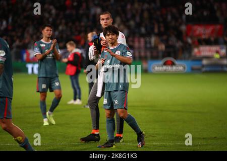 UTRECHT, PAYS-BAS - OCTOBRE 23 : Koki Saito de Sparta Rotterdam lors du match hollandais entre le FC Utrecht et Sparta Rotterdam au Stadion Galgenwaard sur 23 octobre 2022 à Utrecht, pays-Bas (photo de Ben gal/Orange Pictures) Banque D'Images
