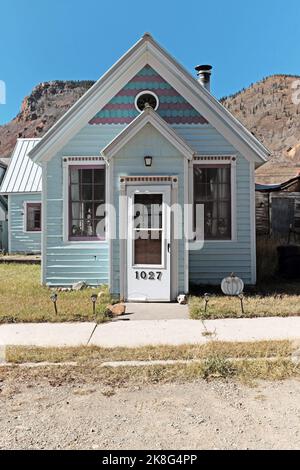 Une maison résidentielle à Silverton, Colorado, États-Unis, le 15 octobre 2022. Banque D'Images