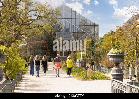 Serre de l'Hortus botanicus à Leiden. C'est le plus ancien jardin botanique des pays-Bas et a été fondé en 1590. Banque D'Images