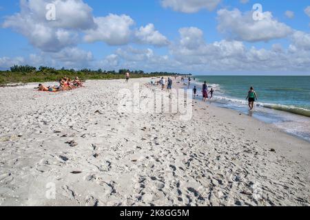 Bowman’s Beach avant l’ouragan Ian sur l’île Sanibel en Floride. Banque D'Images