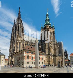 La Cathédrale Saint-Guy de Prague, en République Tchèque Banque D'Images