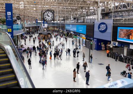 Gare de Waterloo, londres, royaume-uni Banque D'Images