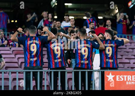 Barcelone, Espagne, 23, octobre 2022. Espagne-football-Liga Santander FC Barcelona v Athletic Club. Crédit : Joan G/Alay Live News Banque D'Images