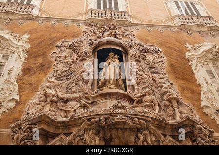 Valence, Espagne - 16 octobre 2022: Le Palacio del marqués de dos Agüas est peut-être le plus spectaculaire bâtiment de musée à Valence.lding dans Banque D'Images