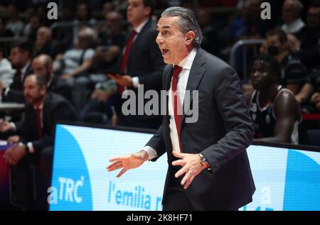 Bologne, Italie. 23rd octobre 2022. Pendant le match de basket-ball italien Segafredo Virtus Bologna vs. Nutribullet Pallacanestro Trévise - Bologne, 23 octobre 2022 au palais sportif de Paladozza crédit: Agence de photo indépendante/Alamy Live News Banque D'Images