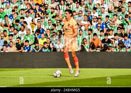 SÉVILLE, ESPAGNE - OCTOBRE 23: Stefan Savic, de l'Atlético de Madrid, contrôle le ballon pendant le match entre Real Betis Balompie et Atlético de Madrid CF de la Liga Santander sur 27 août 2022 à Mestalla à Valence, Espagne. (Photo de Samuel Carreño/PxImages) Banque D'Images