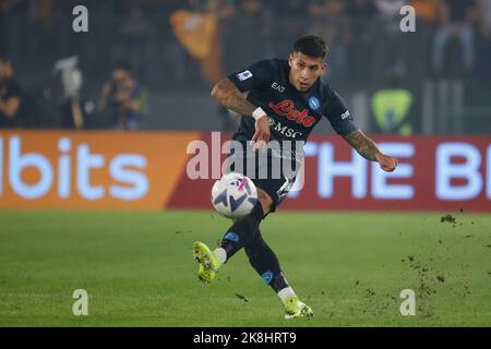 Rome, Italie. 23rd octobre 2022. Mathias Olivera de Napoli pendant QUE Roma vs SSC Napoli, italie football série Un match à Rome, Italie, 23 octobre 2022 crédit: Agence de photo indépendante / Alamy Live News Banque D'Images