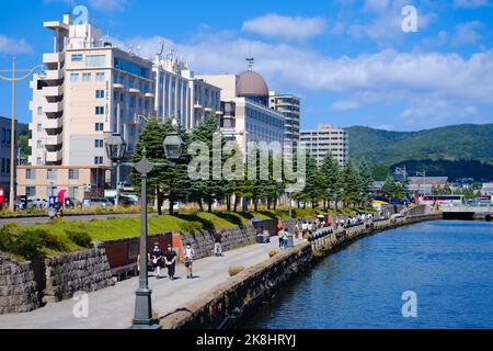 Du Canal d'Otaru, Hokkaido, Japon Banque D'Images