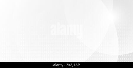 Motif abstrait cercles de dégradé de couleur blanche modèle de décoration. Chevauchement avec des points arrière-plan minimal défini. Vecteur Illustration de Vecteur
