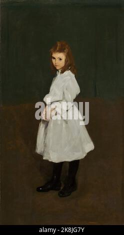 George Wesley Bellows ( 1882 – 1925) était un peintre réaliste américain, Little Girl in White Banque D'Images