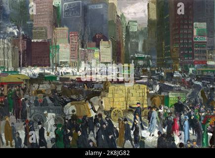 George Wesley Bellows ( 1882 – 1925) était un peintre réaliste américain, connu pour ses représentations audacieuses de la vie urbaine à New York - New York 1911 Banque D'Images