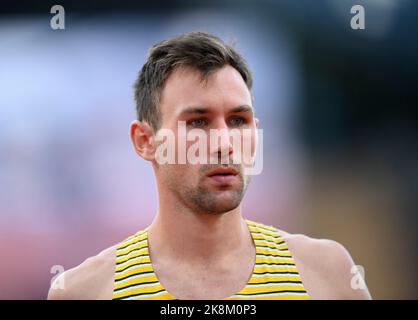 Niklas KAUL (GER) High Jump Decathlon, on 15.08.2022 European Athletics Championships 2022, European Championships, from 15,08. - 21.08.2022 à Munich/Allemagne. Banque D'Images