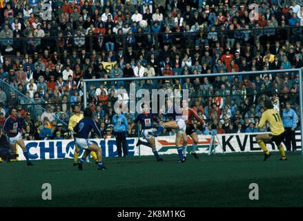 Oslo 19851020. Stade Ullevaal. La finale de la tasse. Lillestrøm - Vålerenga 4-1. Photo: Erik Thorberg / NTB Banque D'Images